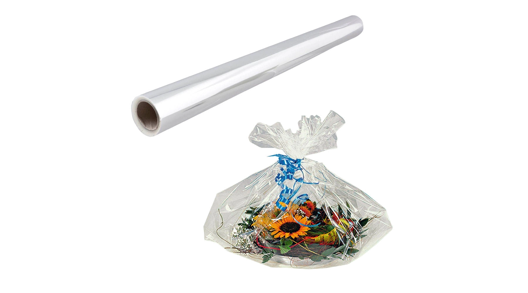 JUNG SCHÖNER VERPACKEN Geschenkfolie 75 cmx 50 m  transparent