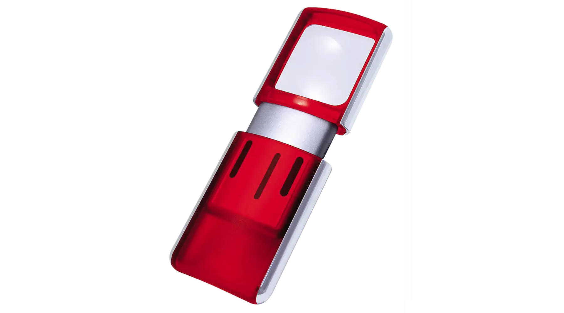WEDO Lupe 3-fach Ø 13,3 cm rot