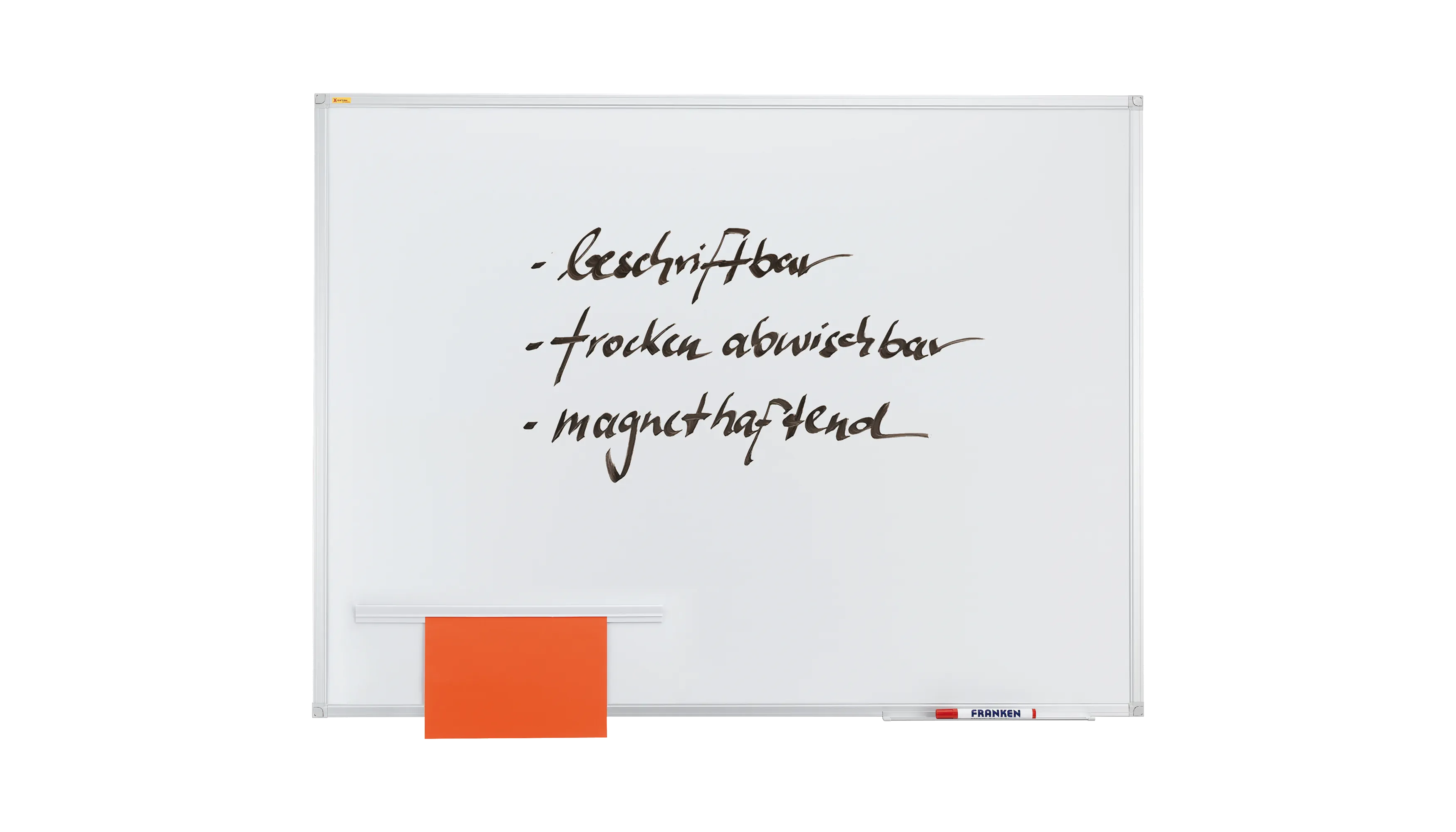 FRANKEN Whiteboard X-tra!Line 150 x 100 cm lackiert weiß
