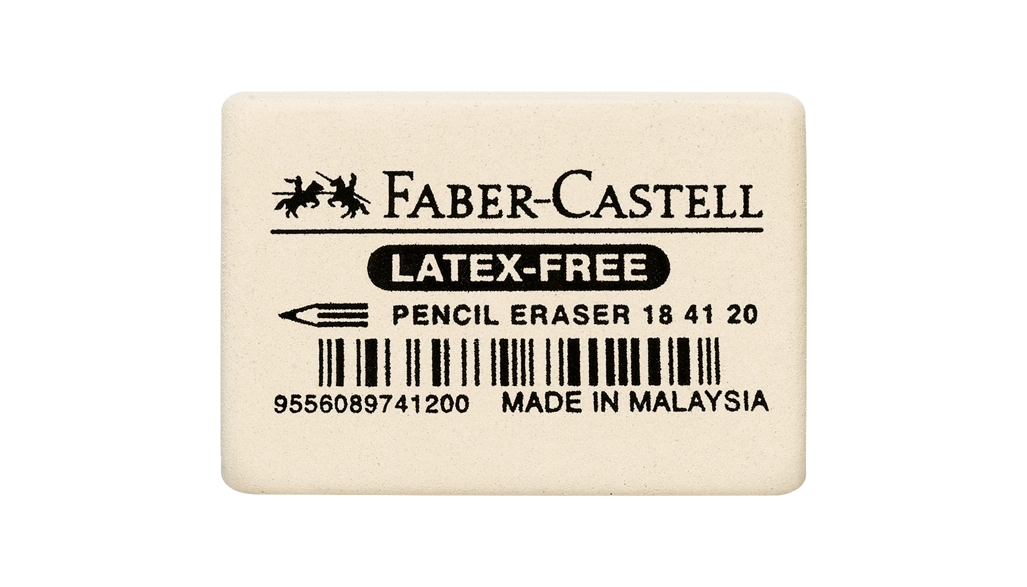 FABER-CASTELL Radierer 2,7 x 1 x 4 cm (B x H x L) Kautschuk weiß