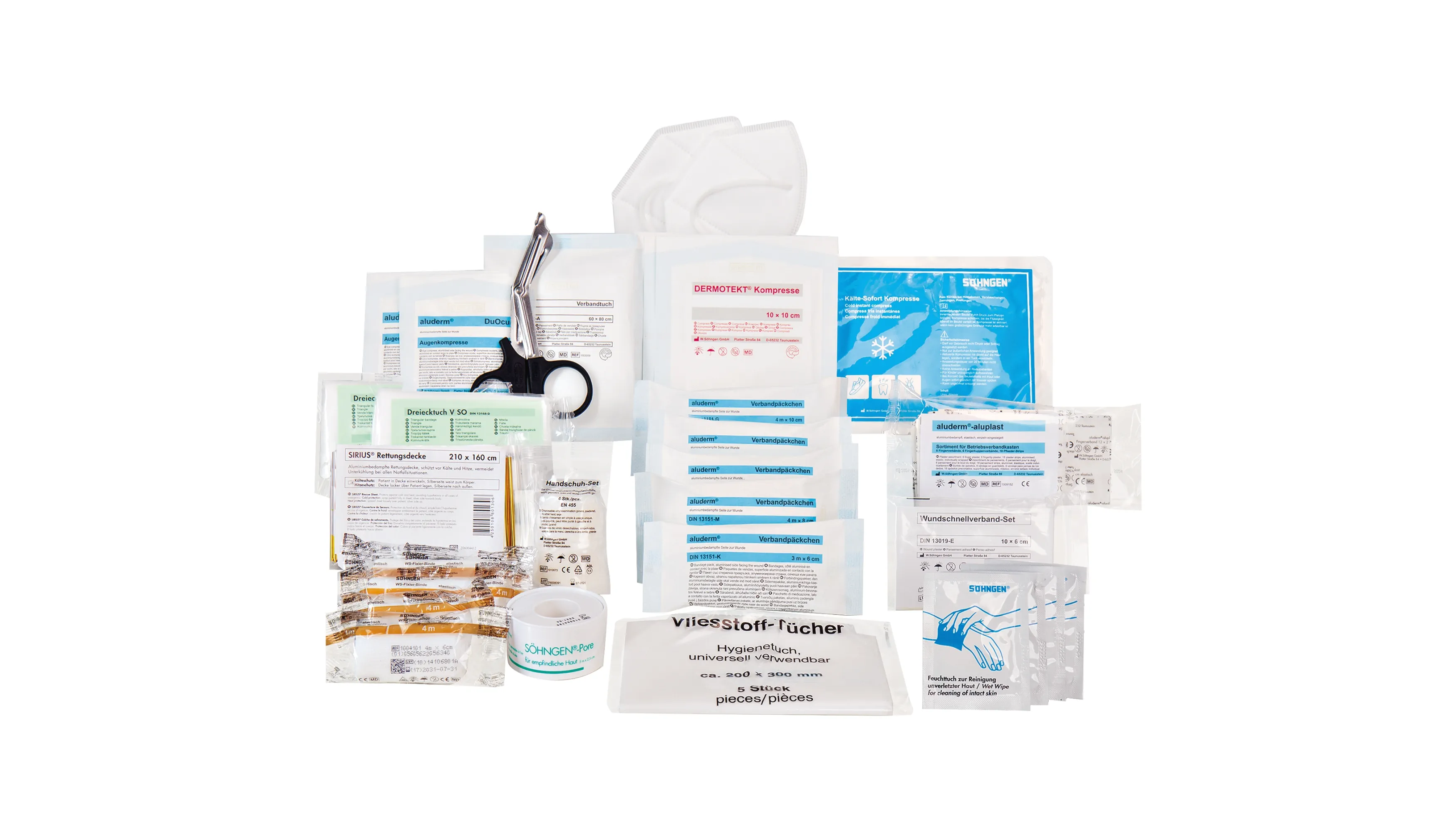 SÖHNGEN® Erste Hilfe Nachfüllset Standard  DIN 13157 83 Teile