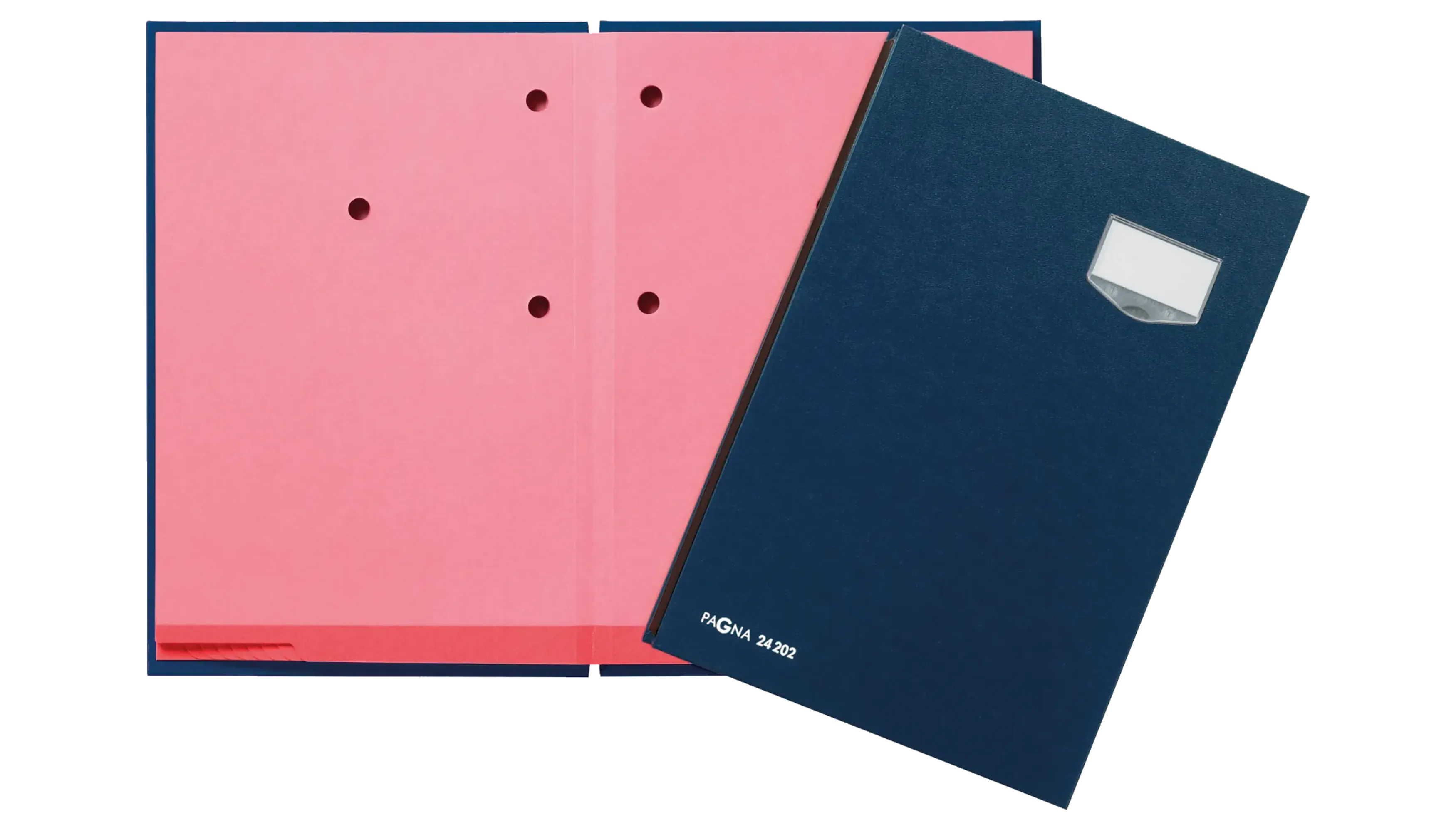 PAGNA Unterschriftenmappe de Luxe 20 Fächer Pappe blau