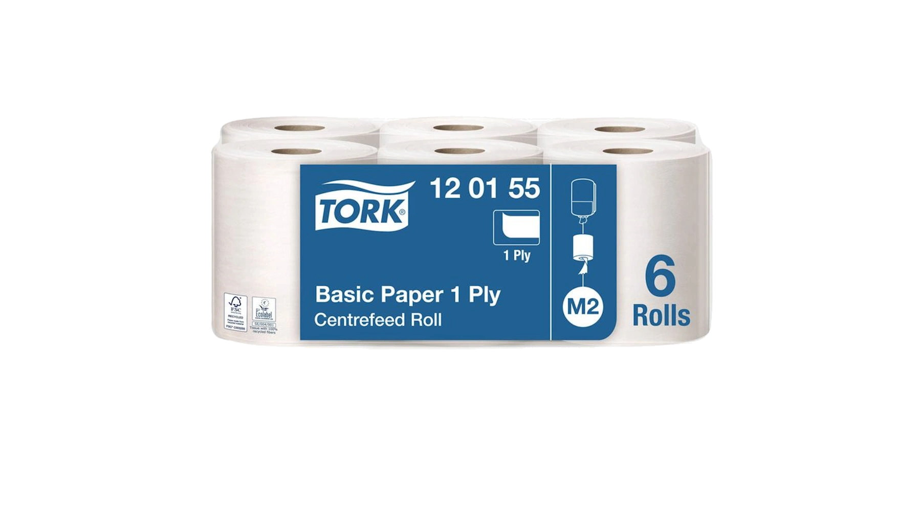 TORK Putztuchrollen Universal 1-lagig 6 Rollen/Pack hochweiß