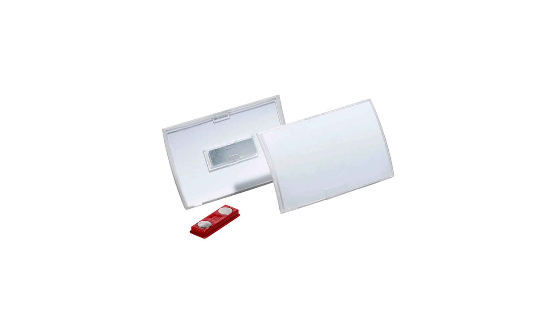 DURABLE Namensschild CLICK FOLD 90 x 54 mm (B x H) Magnet 10 Stück/Pack transparent